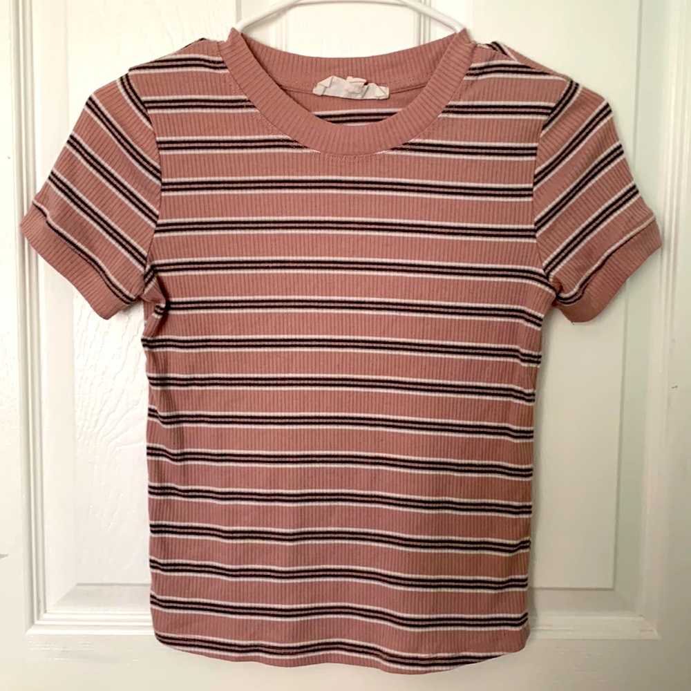 Juniors Stripped Top